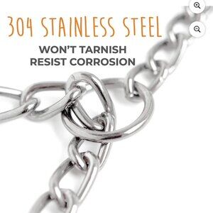 Mighty Paw Slip Collar. Stainless Steel Choke Collar. Strong, Durable, Weather P